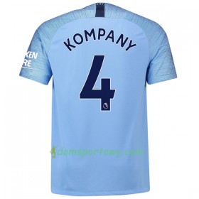 Koszulka Manchester City Kompany 4 Domowe Koszulki Piłkarskie 2018-2019 Krótki Rękaw